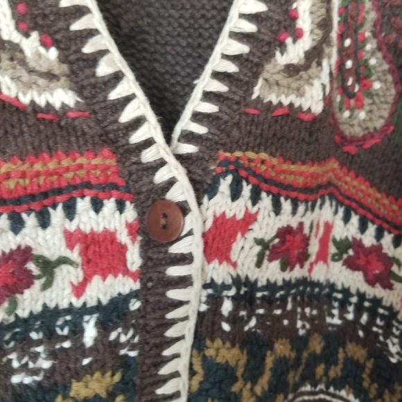 Vintage Casual Corner Embroidered Cardigan Sweater - Picture 6 of 8